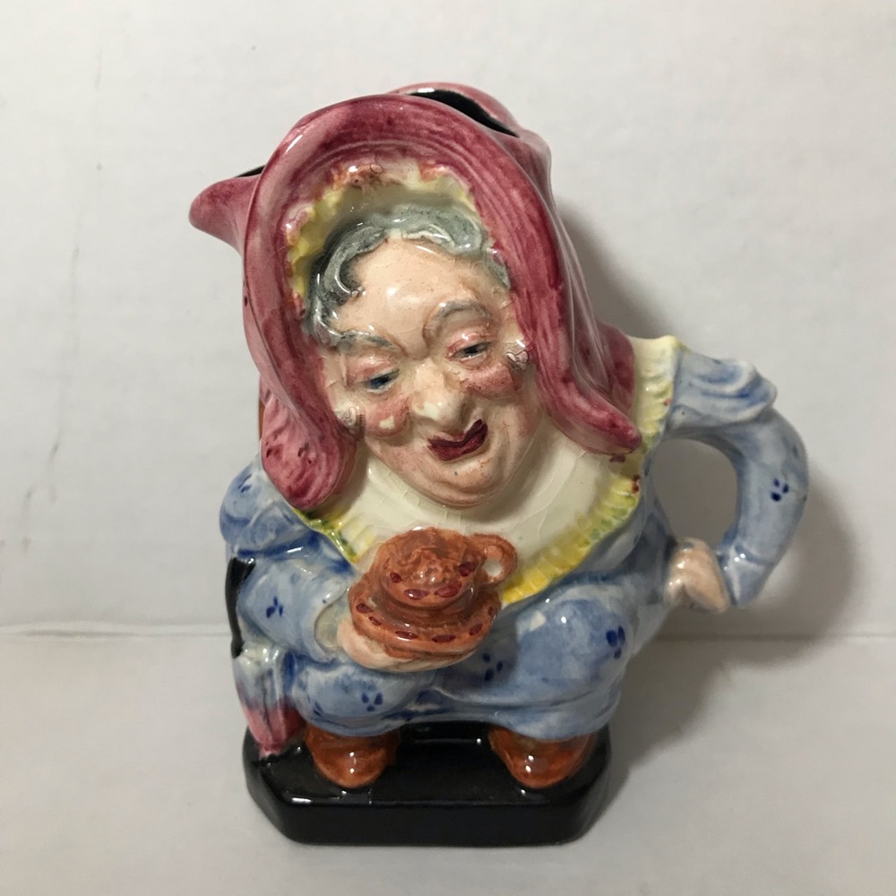 Burleigh Ware Sairey Gamp Creamer Burgess & Leigh